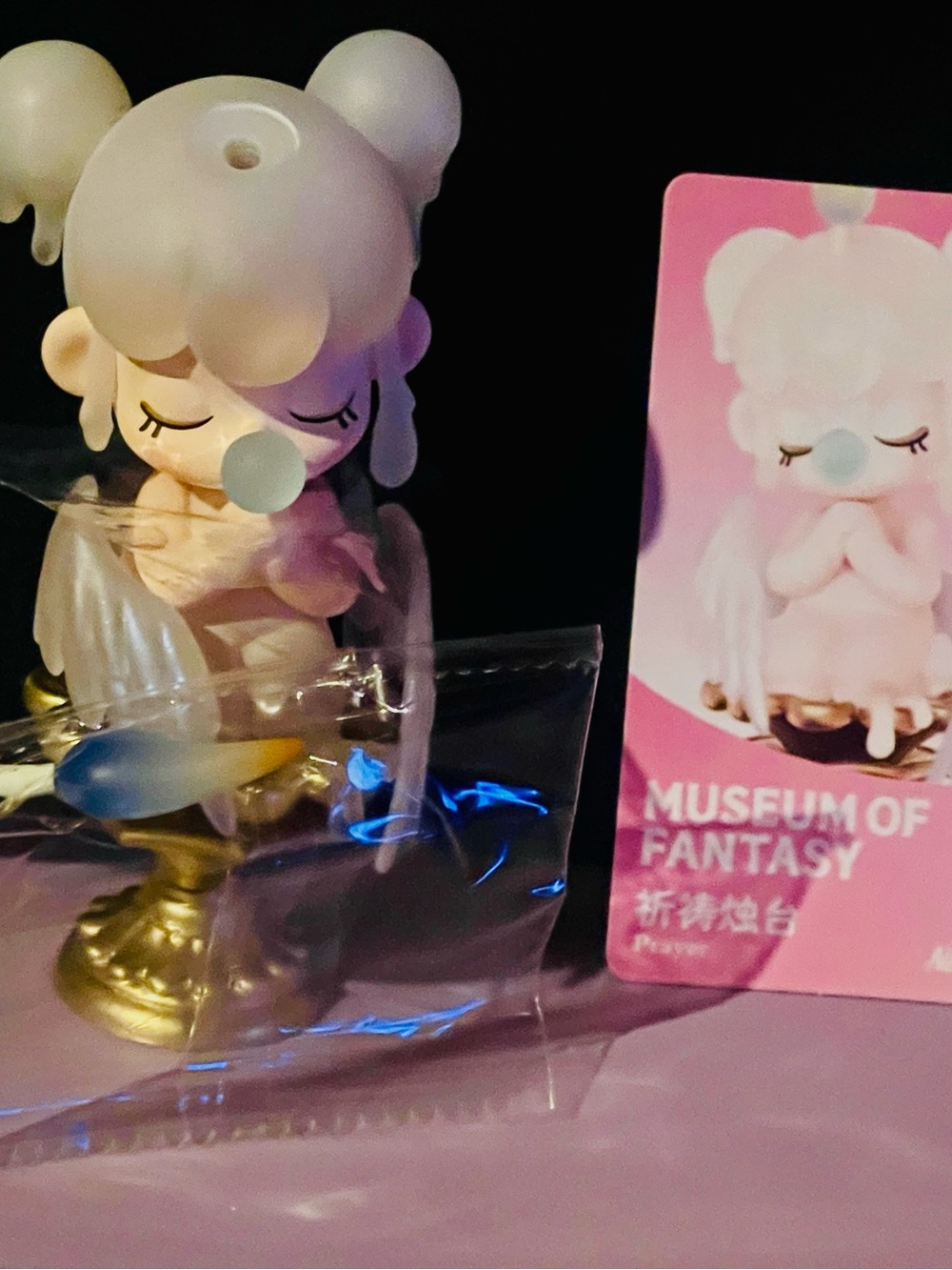 Pink Bubble Girl Collectible Figure